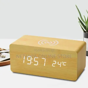 Wooden Digital Alarm Clock