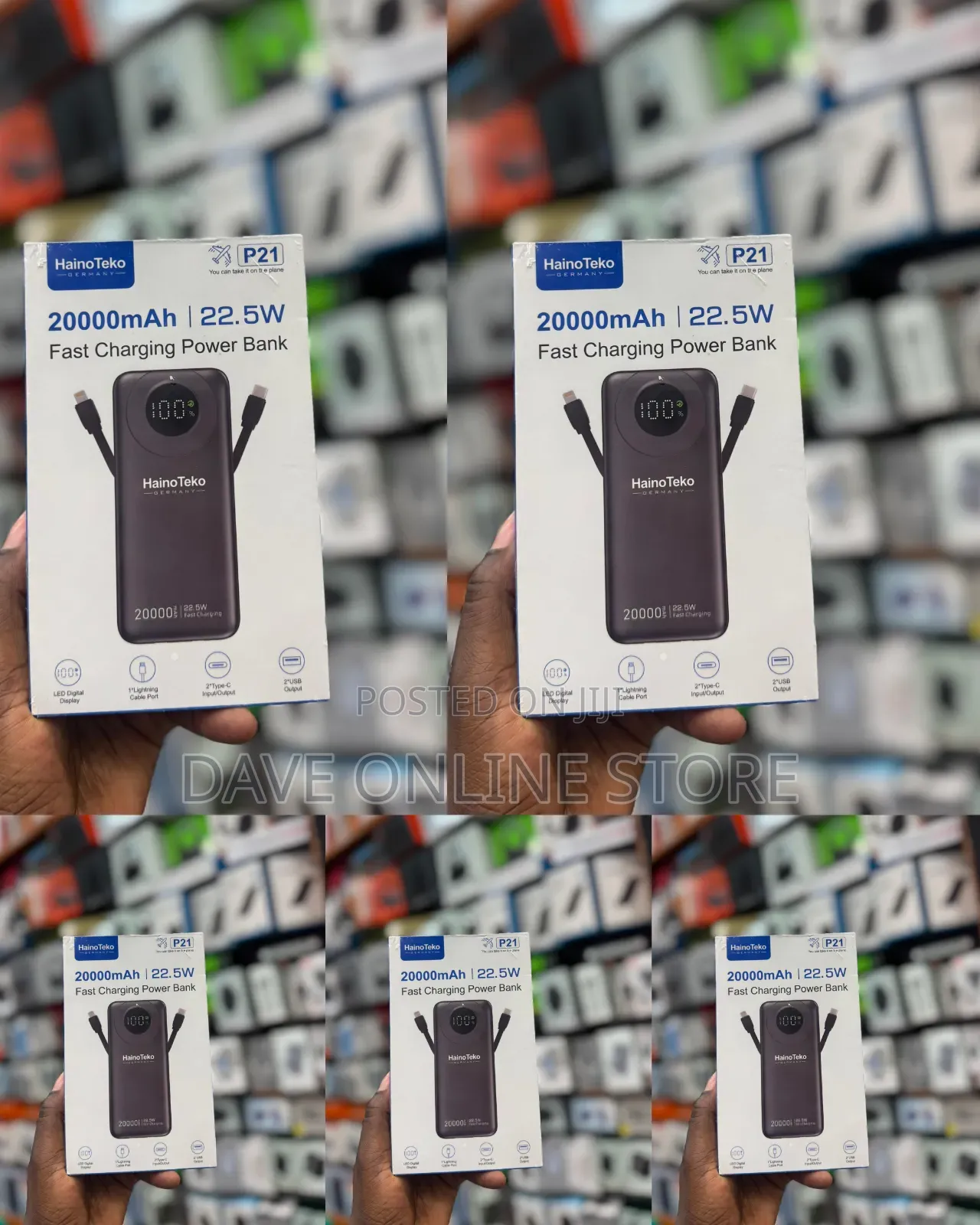 Haino Teko P21 20000mAh 22.5W Fast Charging Power Bank