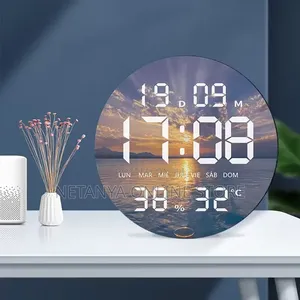 Themed Digital Circular Wall Clock