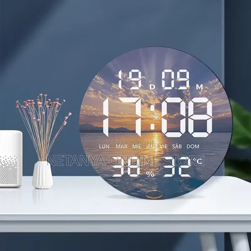 Themed Digital Circular Wall Clock