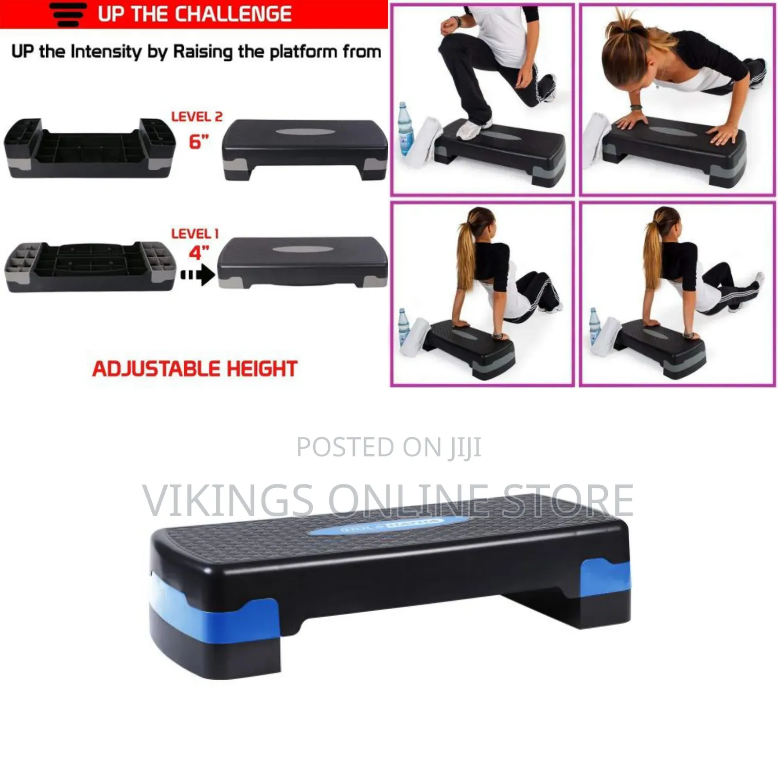 An Adjustable Aerobic Step Platform Made of Sturdy Plastic