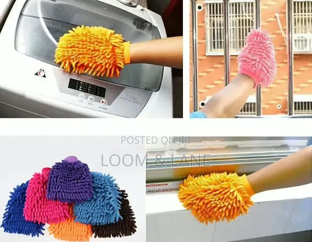 5pcs Microfiber Car Wash Mitt Scratch Free