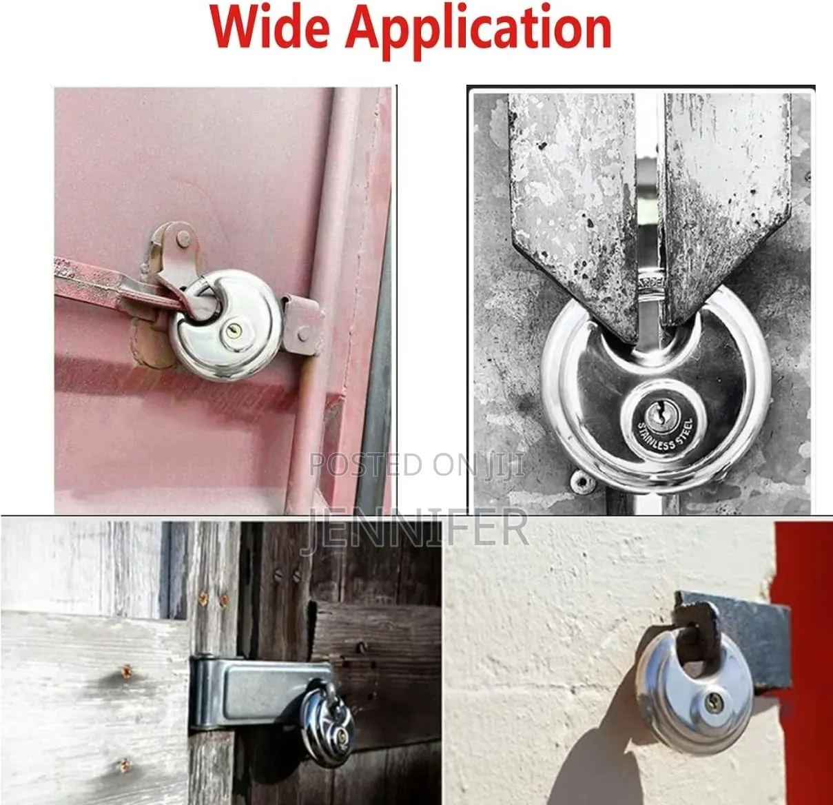 Heavy Duty Disc Locks With Hardened Steel Shackle