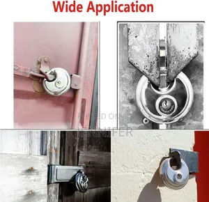 Heavy Duty Disc Locks With Hardened Steel Shackle