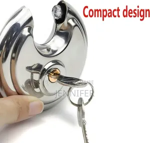 Heavy Duty Disc Locks With Hardened Steel Shackle