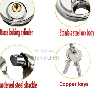 Heavy Duty Disc Locks With Hardened Steel Shackle