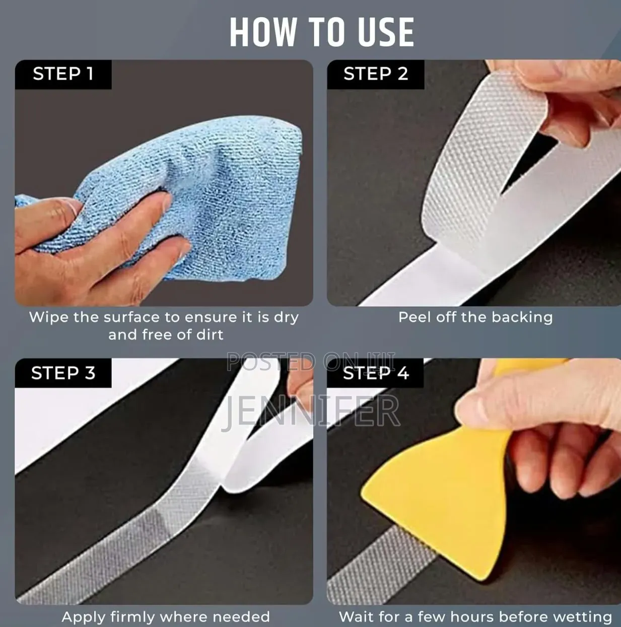 12pcs Robustt Anti-Slip Tape Patches for Bathroomes