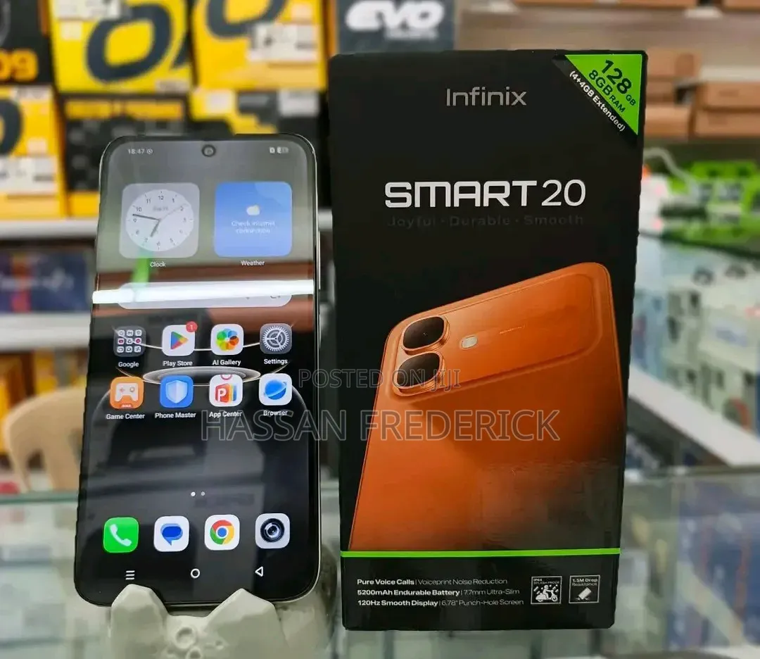 New Infinix Smart 20 128 GB Silver