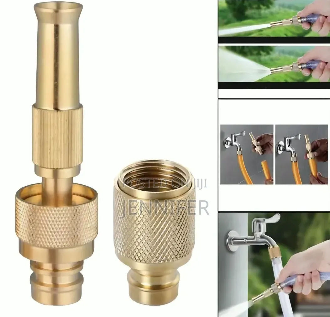 Solid Brass Adjustable High-Pressure Hose Nozzle