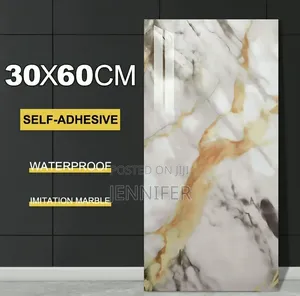 5pcs Marble Wallpaper PVC 3D  Self Adhesive Wall Sticker