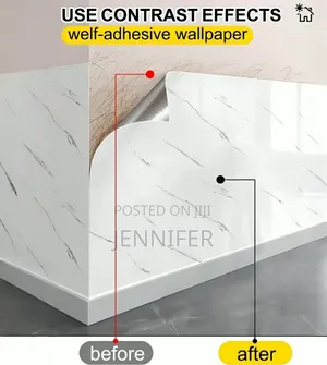 5pcs Marble Wallpaper PVC 3D  Self Adhesive Wall Sticker