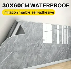 5pcs Marble Wallpaper PVC 3D  Self Adhesive Wall Sticker