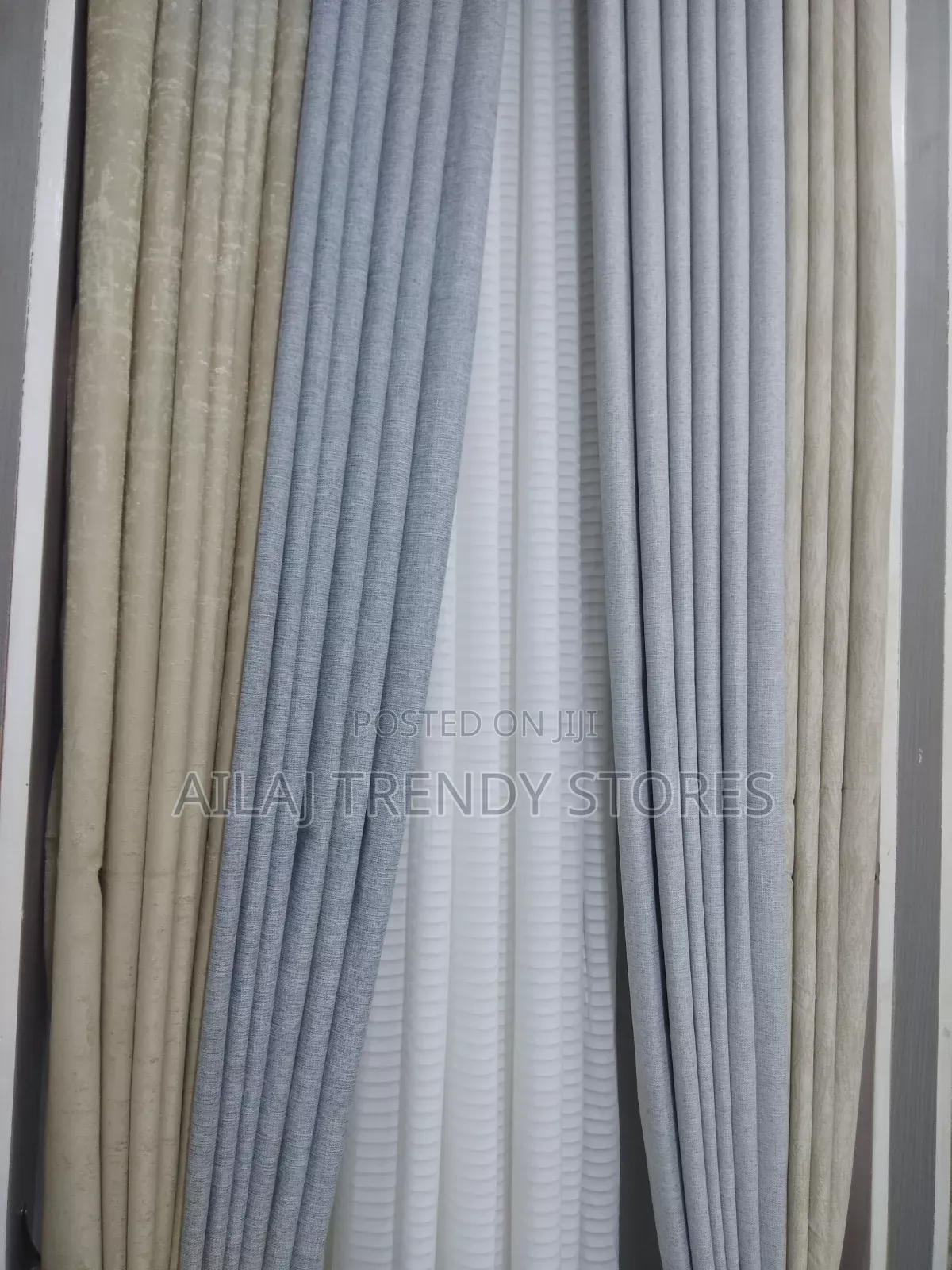 Gray Blackout Curtains Per Metre