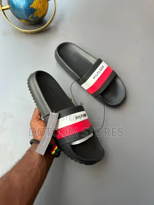 Tommy Hilfiger Striped Pool Slide Sandals