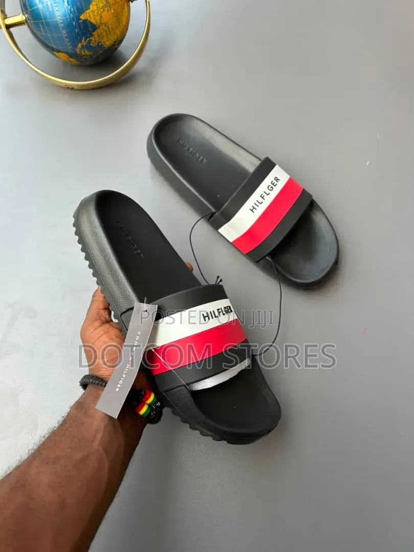 Tommy Hilfiger Striped Pool Slide Sandals
