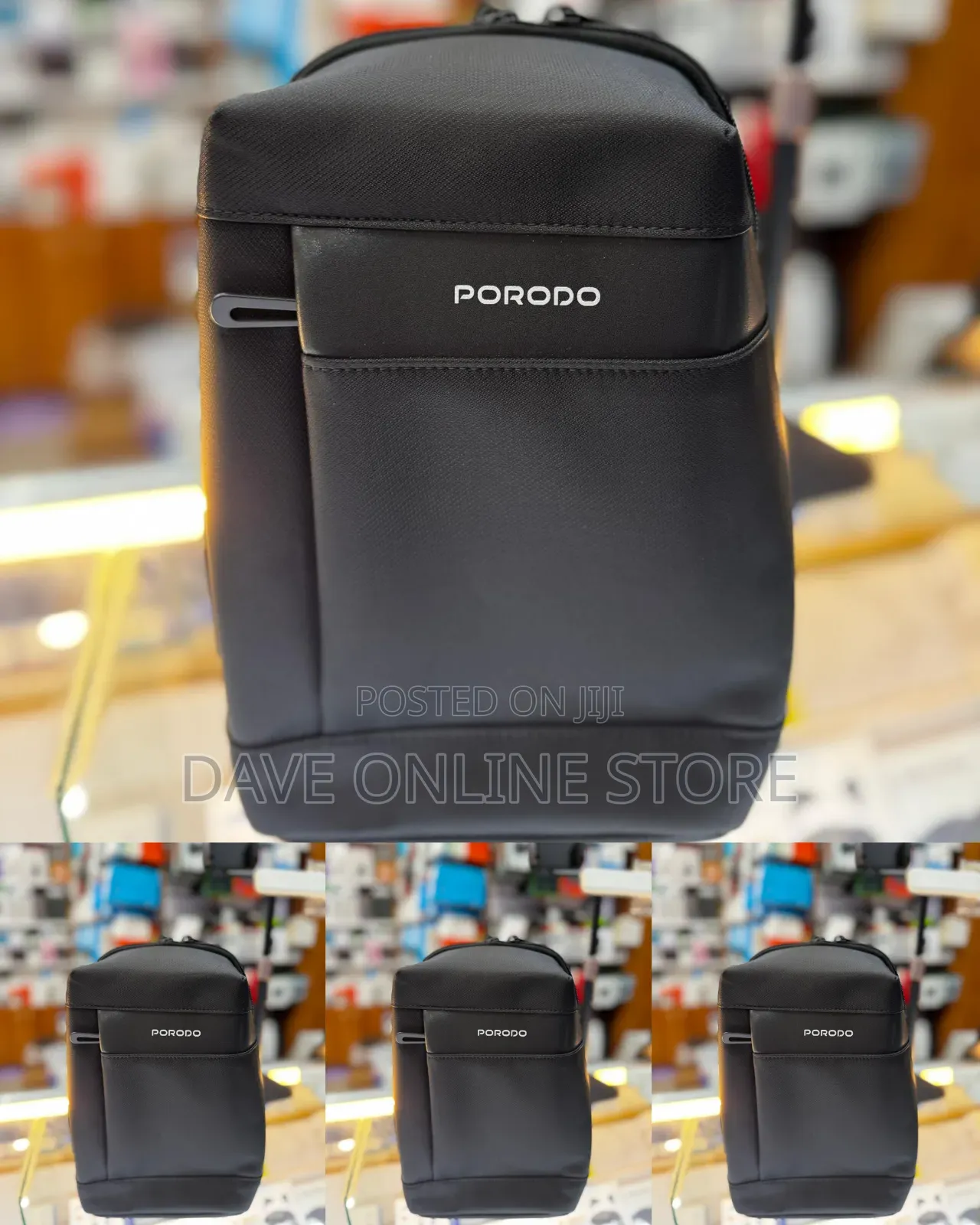 Black Porodo Crossbody Bag