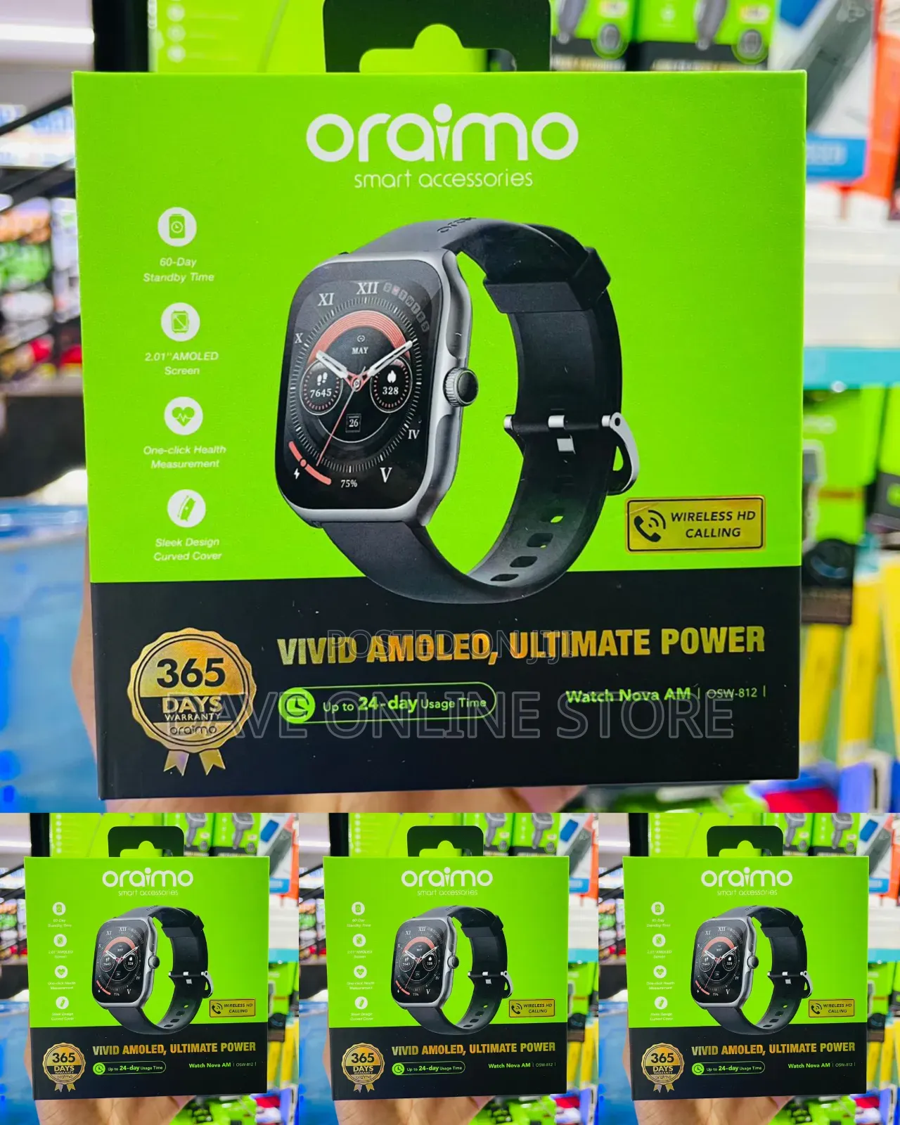 Oraimo Watch Nova AM (OSW-812), a Curved Smartwatch