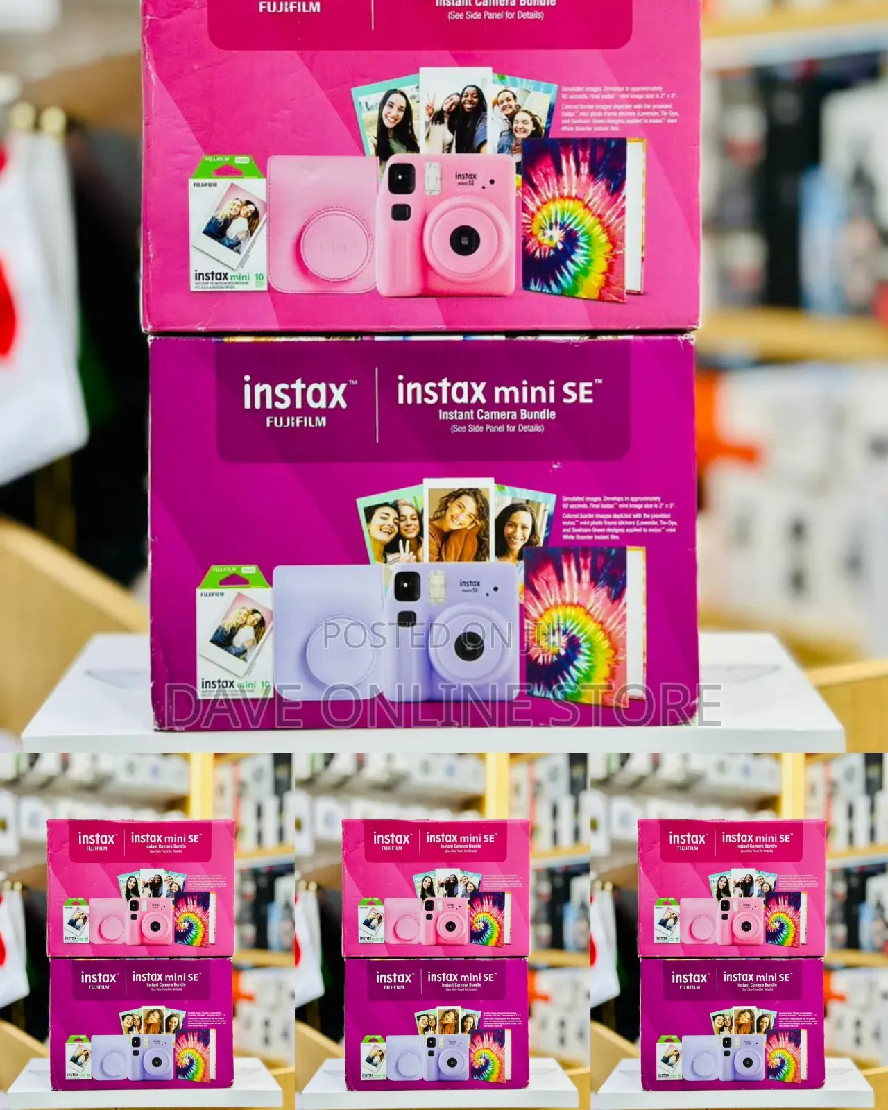 Fujifilm Instax Mini SE Instant Camera Bundle