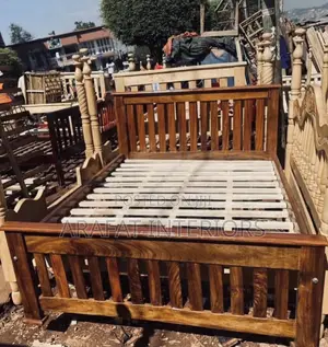 Traditional Wooden Slat Bed (With Headboard & Footboard)