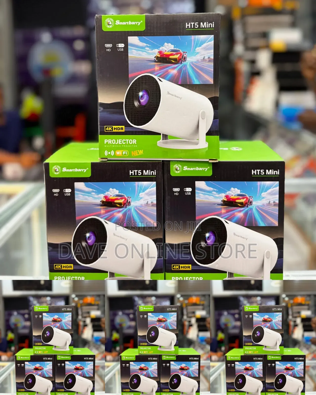 Smartbarry HT5 Mini Portable Multimedia Projector