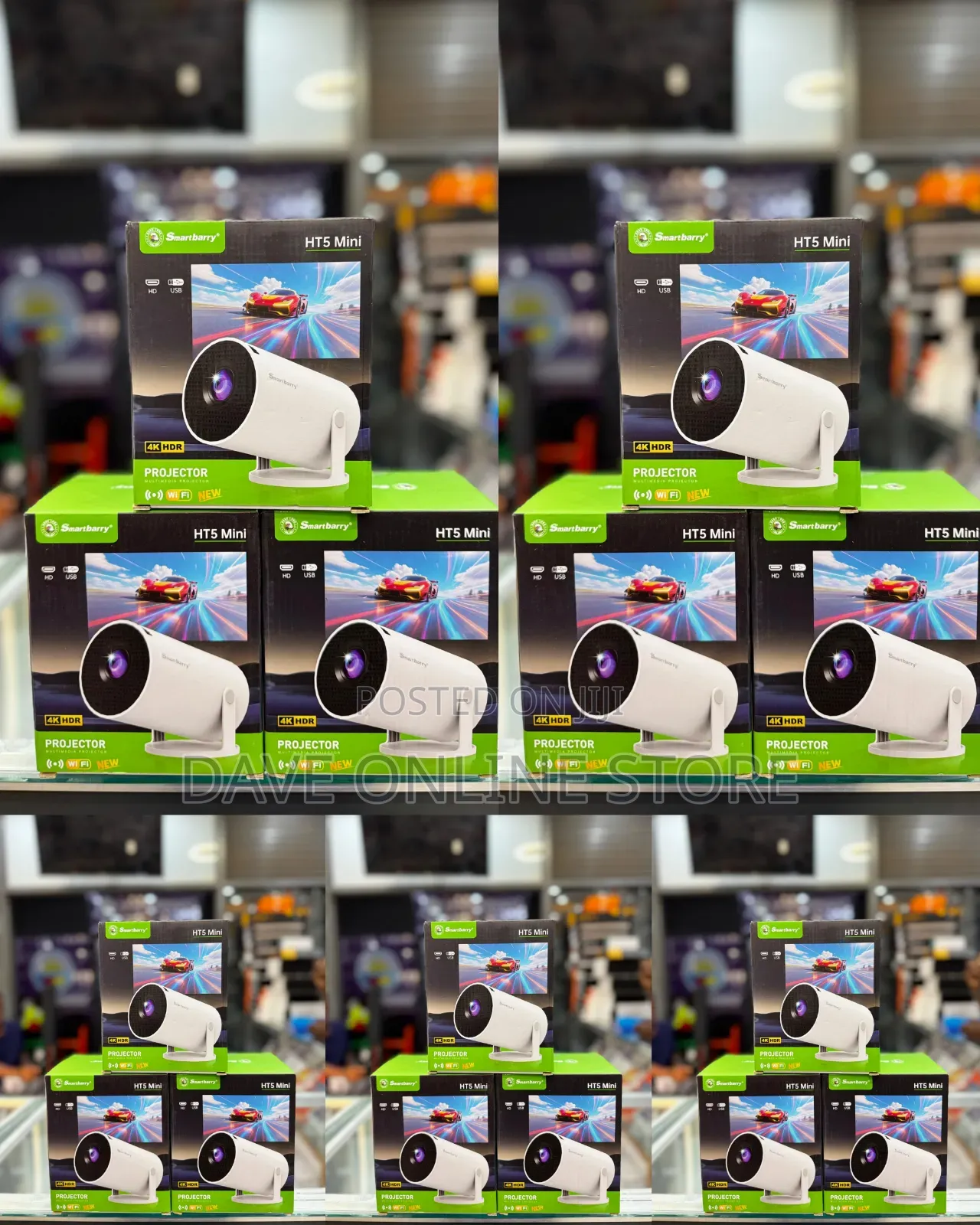 Smartbarry HT5 Mini Portable Multimedia Projector