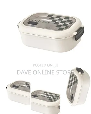 Portable 2-Compartment Thermal Bento Lunch Box
