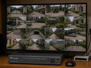 5MP AI CCTV Kit for 9 Cameras and Above Installed