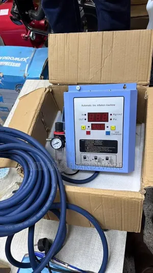 Automatic Tire Inflation Machine With a Digital LED Screen