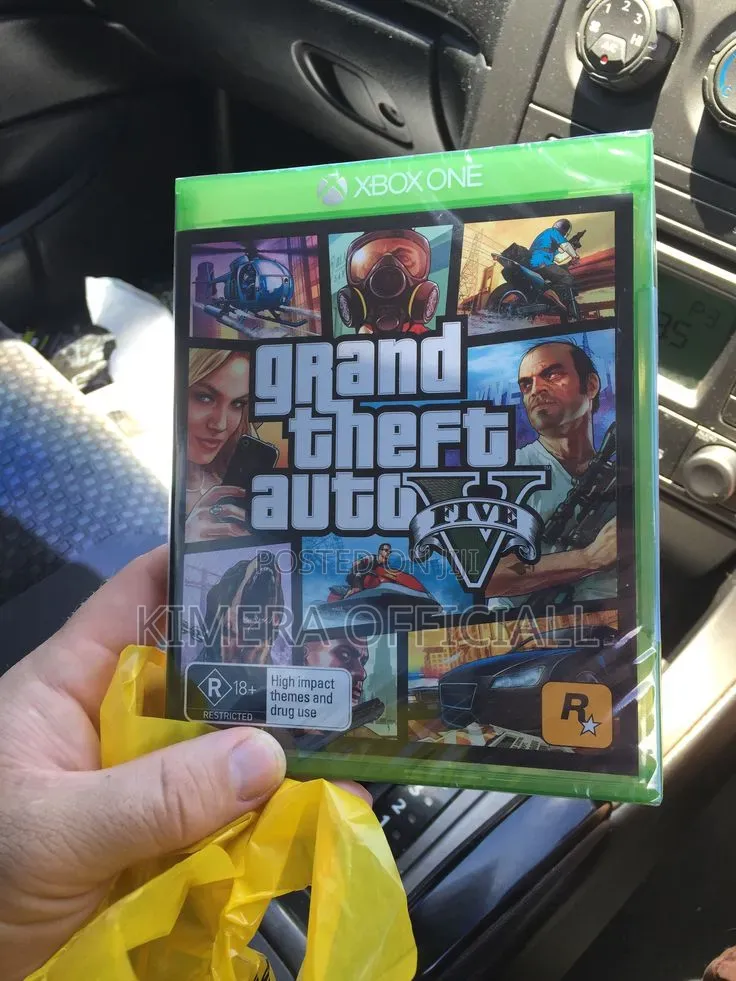 GTA 5 Game Cd for Xbox. Grand Theft Auto Five for Microsoft Xbox