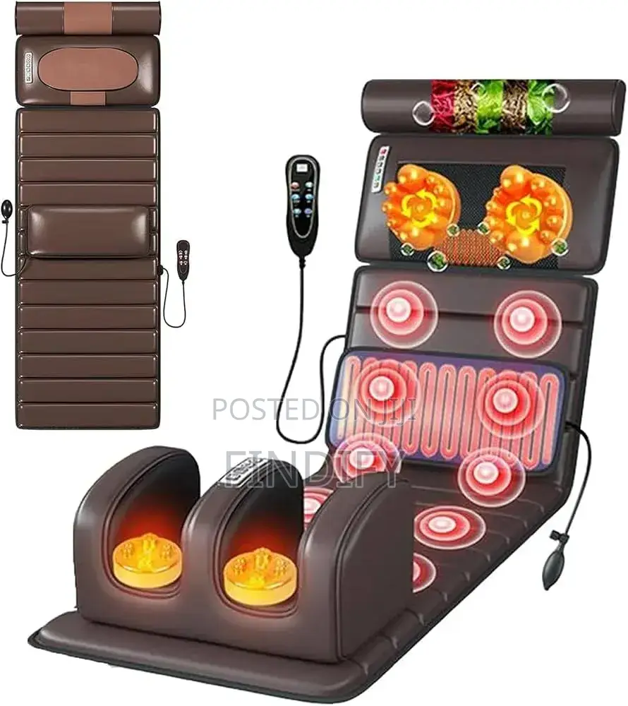 Full-Body Vibrating and Heating Massage Mattress/Mat