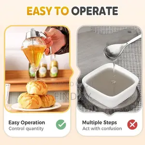 Syrup Dispenser Maple Syrup Holder Bottle With Stand
No Drip Honey