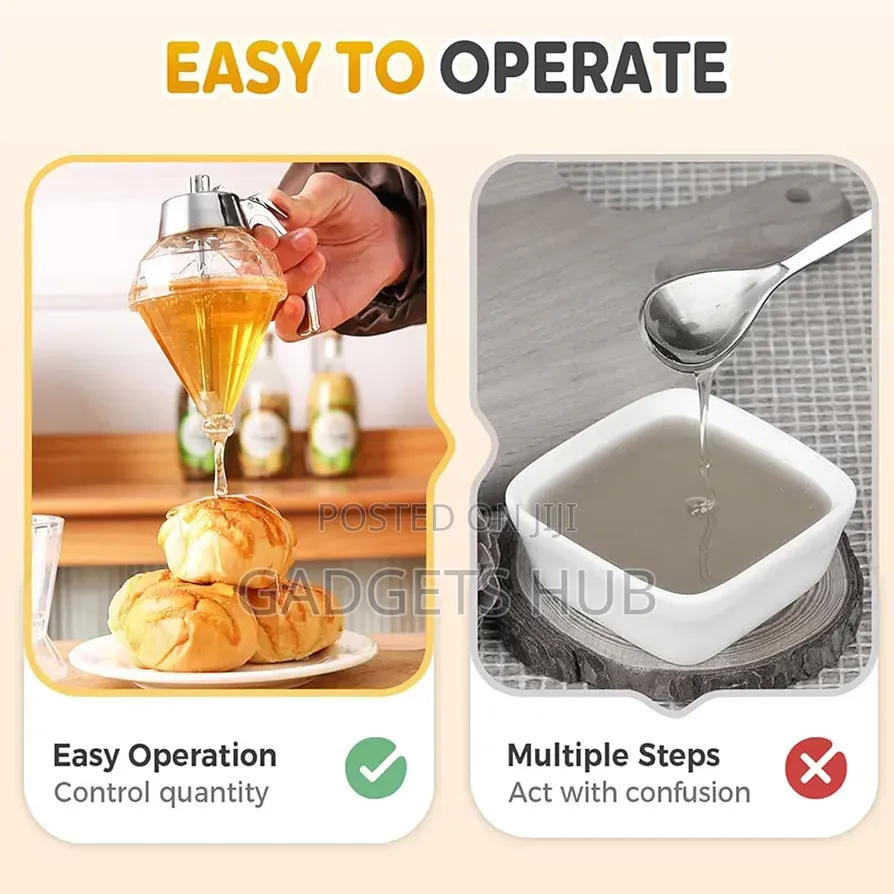 Syrup Dispenser Maple Syrup Holder Bottle With Stand
No Drip Honey