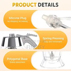 Syrup Dispenser Maple Syrup Holder Bottle With Stand
No Drip Honey