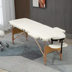 Portable Massage Bed Folding Beauty Massage Table Cream White
