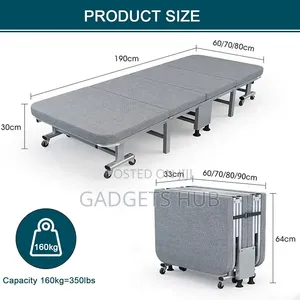 Sun Lounger Bed Reclining Chairs Folding Bed Size : 190x80x30cm