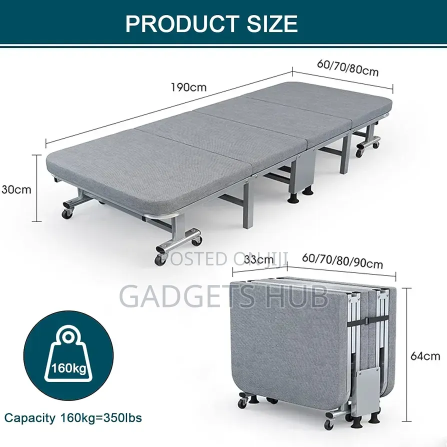 Sun Lounger Bed Reclining Chairs Folding Bed Size : 190x80x30cm