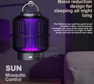 2-in-1 Rechargeable LED Lighting and Electric Shock Mosquito Killer