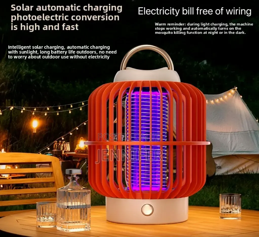 2-in-1 Rechargeable LED Lighting and Electric Shock Mosquito Killer