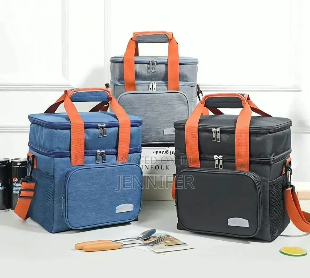 Dual-Compartment Insulated Lunch Bag