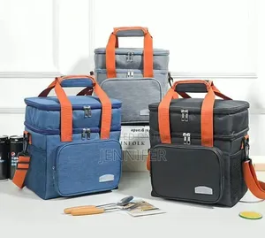 Dual-Compartment Insulated Lunch Bag