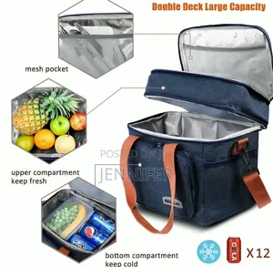 Dual-Compartment Insulated Lunch Bag
