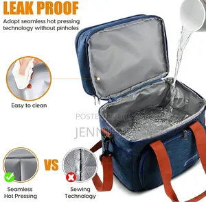 Dual-Compartment Insulated Lunch Bag