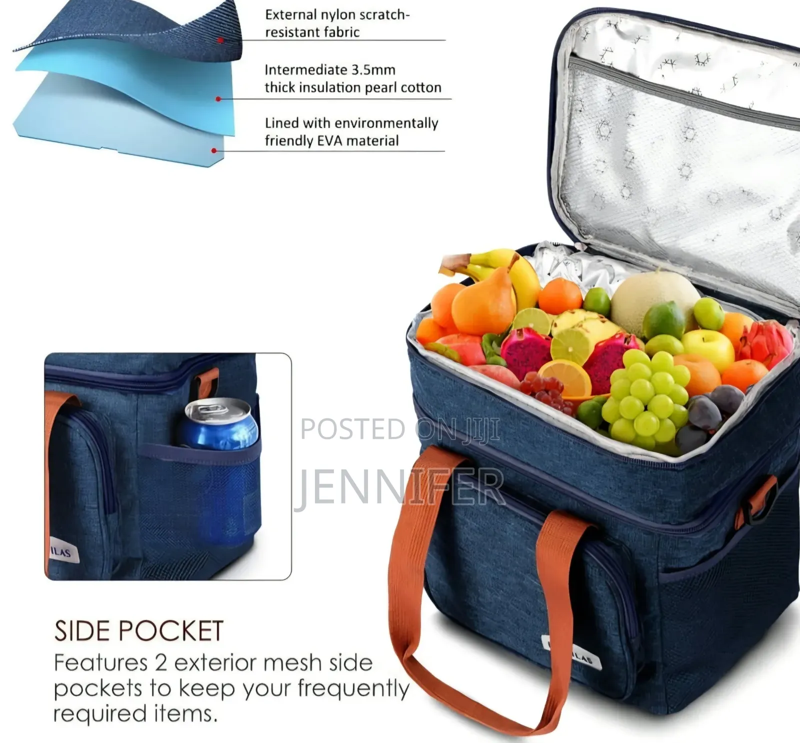 Dual-Compartment Insulated Lunch Bag