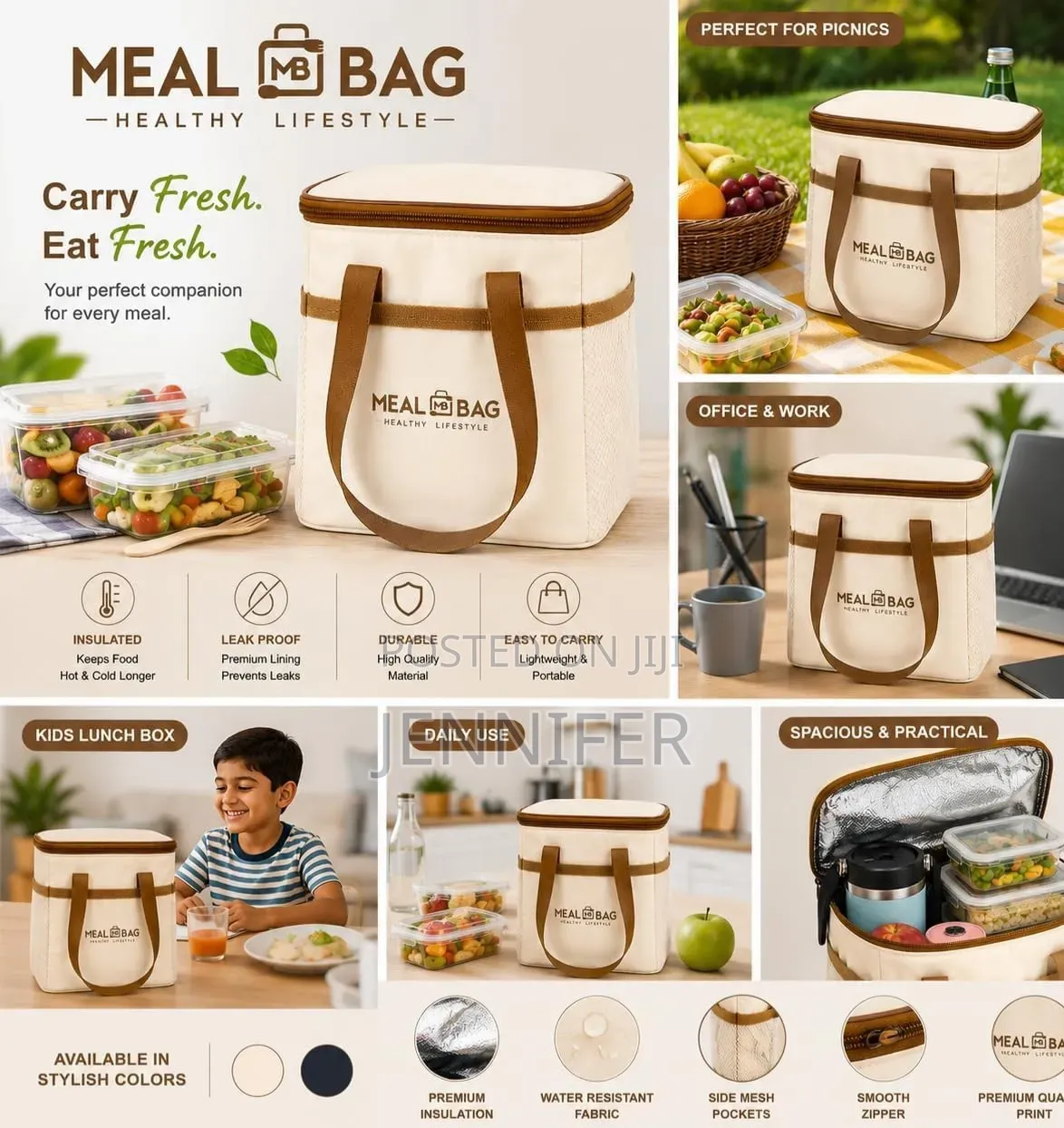 Portable Insulated Lunch Bag
