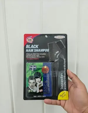 Instant Black Hair Dye Shampoo Set
