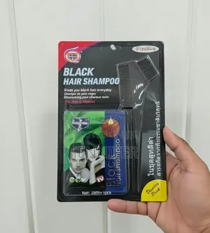 Instant Black Hair Dye Shampoo Set