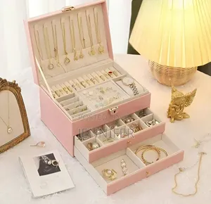 Three-Layer Jewelry Organizer Box