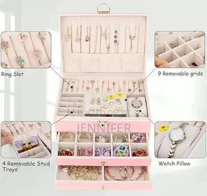 Three-Layer Jewelry Organizer Box