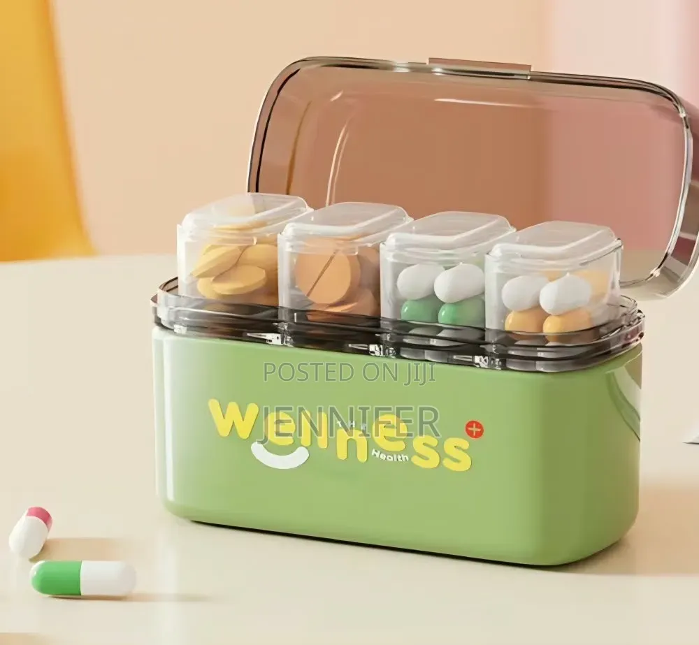 Portable Multi-Compartment Pill Organizer