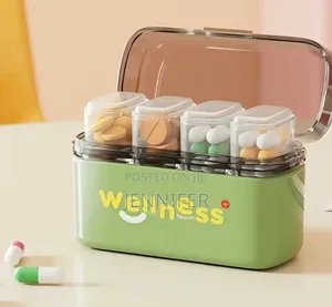Portable Multi-Compartment Pill Organizer